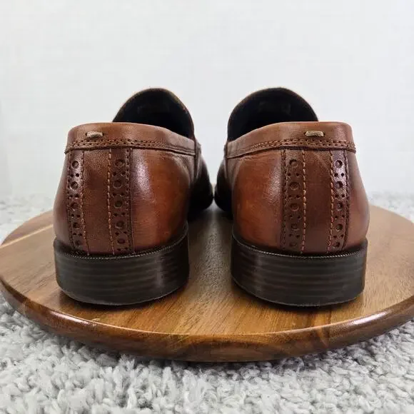 Cole Haan Mens 9.5M Jefferson Grand Brown Leather Casual Lifestyle Penny Loafer - Picture 2 of 13